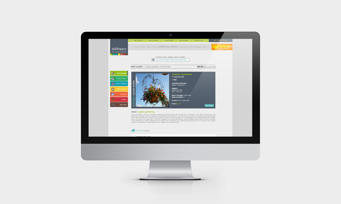 old-website-course-page